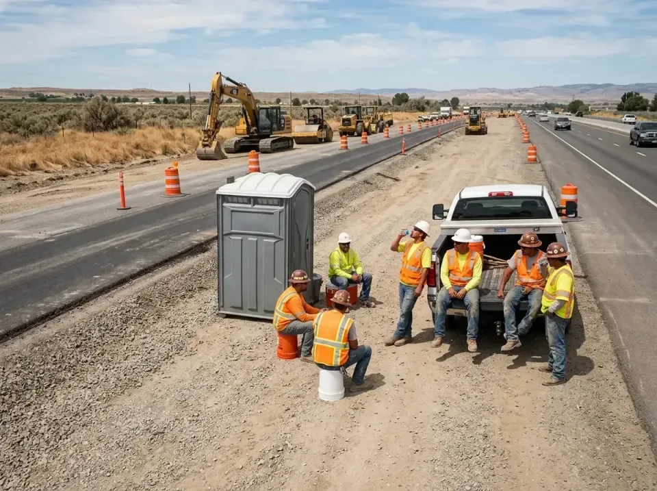 highway-road-construction-crew-007 — frequently asked questions, Porta Potty and Restroom Rentals in Hansville, WA